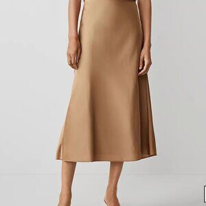 Midi satin milk chocolate Skirt size XS